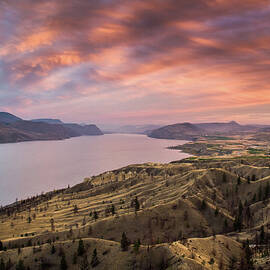 Kamloops Lake At Sunset by Pierre Leclerc Photography