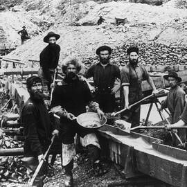 Klondike Miners by Hulton Archive