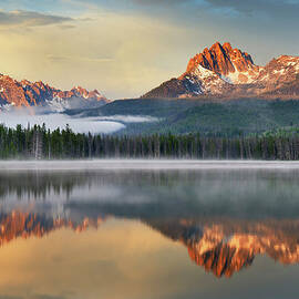 Little Redfish Lake, Sawtooth Mountains by Alan Majchrowicz