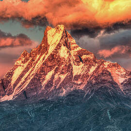 Machapuchare Mountain, Fish Tail In by Emad Aljumah