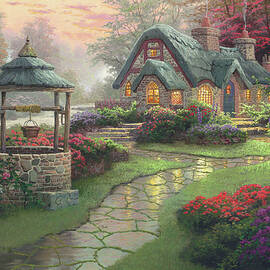 Make A Wish Cottage #1 by Thomas Kinkade