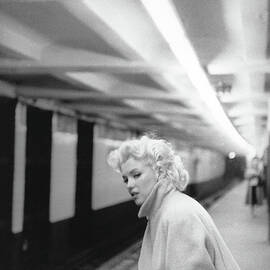 Marilyn In Grand Central Station by Michael Ochs Archives
