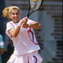 Monica Seles Of Yugoslavia by Simon Bruty