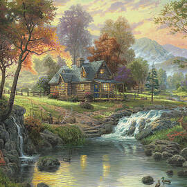 Pools Of Serenity by Thomas Kinkade