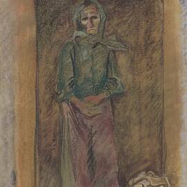 Old Woman by Arnold Peter Weisz-kubincan