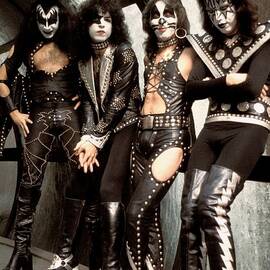 Photo Of Paul Stanley And Kiss And Ace by Steve Morley