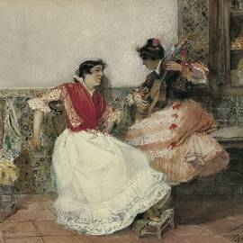 Playing The Guitar by Joaquin Sorolla