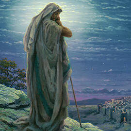Prayer For Peace #1 Wood Print by Thomas Kinkade - Thomas Kinkade