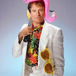 Robin Williams Portrait Session by Harry Langdon