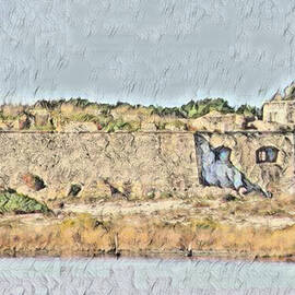 Santa Maura Lighthouse Channel View - La Isla de Leucade by Antonios Valamontes