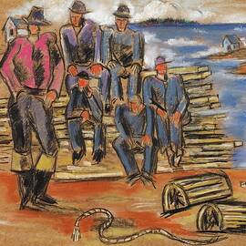 Study For Lobster Fishermen by Marsden Hartley
