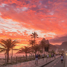 Sunset Over Ipanema Beach by Buena Vista Images