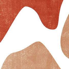 Terracotta Art Print 7 - Terracotta Abstract - Modern, Minimal, Contemporary Print - Burnt Orange by Studio Grafiikka