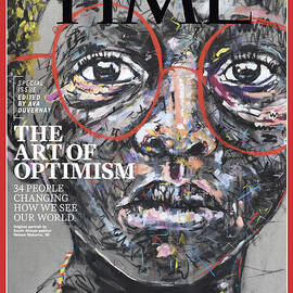 The Art Of Optimism Time Cover by Painting by Nelson Makamo for TIME