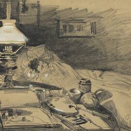The Artists Studio by Melchior Lechter