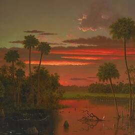 The Great Florida Sunset by Martin Johnson Heade