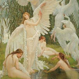 The Swan Maidens by Walter Crane