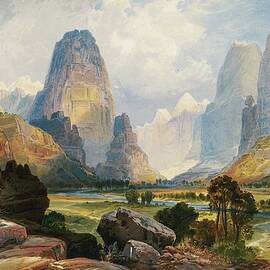 Valley Of Babbling Waters, Southern Utah by Thomas Moran