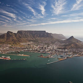 View Of Cape Town With Table Mountain And Cape Town Stadium by Jalag / Hendrik Holler