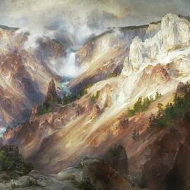 The Grand Canyon Of The Yellowstone by Thomas Moran