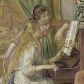 Young Girls At The Piano by Pierre-auguste Renoir
