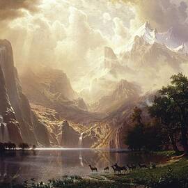 Among The Sierra Nevada, California by Albert Bierstadt