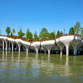 New York City, Manhattan, Little Island, Pier 55 At Hudson River Park Hudson River Greenway by Lumiere