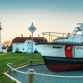 Chatham Light & Coast Guard Station, Ma by Laura Zeid