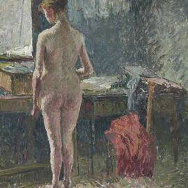 Female Nude Seen From The Back by Camille Pissarro