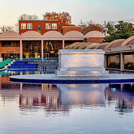 Georgia, Atlanta, Marble Tomb On The King Center�s Reflecting Pool by Claudia Uripos