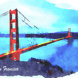 Golden Gate Bridge at night by Miroslav Liska