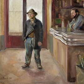 In The Tavern by Edvard Munch
