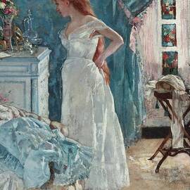 La Toilette Canvas Print by Henri Gervex - Famous Paintings