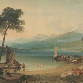 Lake Geneva And Mount Blanc by Joseph Mallord William Turner