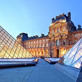 Louvre Museum In Paris by Luigi Vaccarella