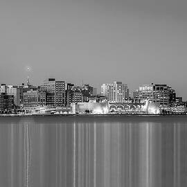 Madison Skyline in Black and White by Todd Klassy