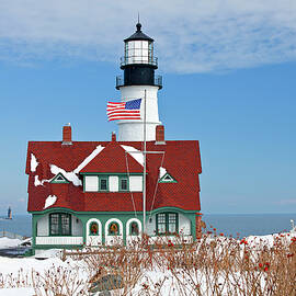 Maine, Portland Head Light by Claudia Uripos