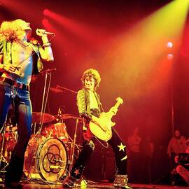 Photo Of Jimmy Page And Led Zeppelin by David Redfern