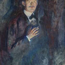 Self-portrait With Cigarette by Edvard Munch