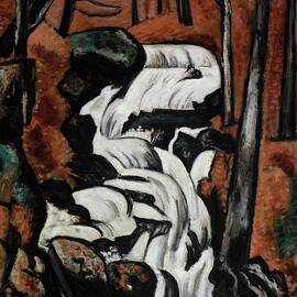Smelt Brook Falls by Marsden Hartley