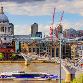 St Paul's Cathedral & Bridge, London by Maurizio Rellini