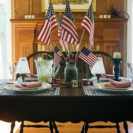 Table Laid For 4th Of July usa by Foodcollection