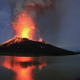 Tavurvur Volcano, Rabaul, East New Britain, Papua New Guinea, Pacific by Ulla Lohmann