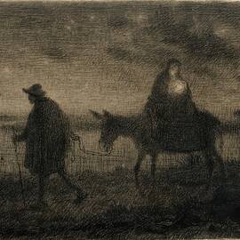 The Flight Into Egypt by Jean Francois Millet