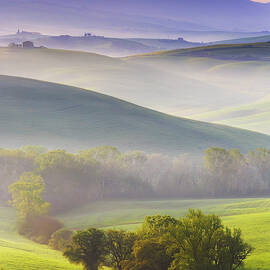 Tuscany, Awesome Landscape At Dawn by Maurizio Rellini