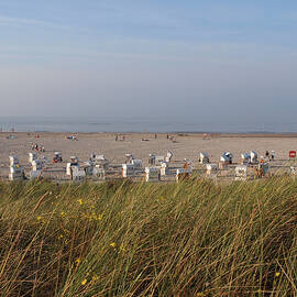 View Of Beach At Spiekeroog, Lower Saxony, Germany by Jalag / Marion Beckhäuser