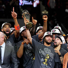 New York Knicks Celebrate 2026 NBA Finals Championship by Gregory Shamus