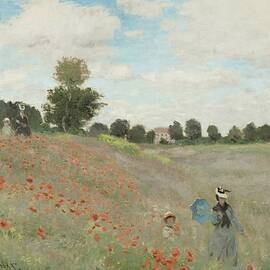 Poppy Field by Claude Monet