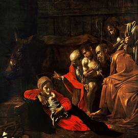 Adoration Of The Shepherds by Michelangelo Merisi Da Caravaggio