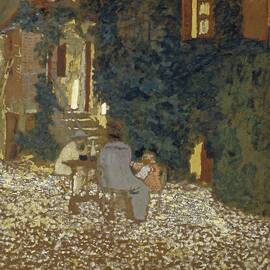 Repast In A Garden by Edouard Vuillard